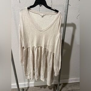 American Eagle Outfitters Cream Mini Dress